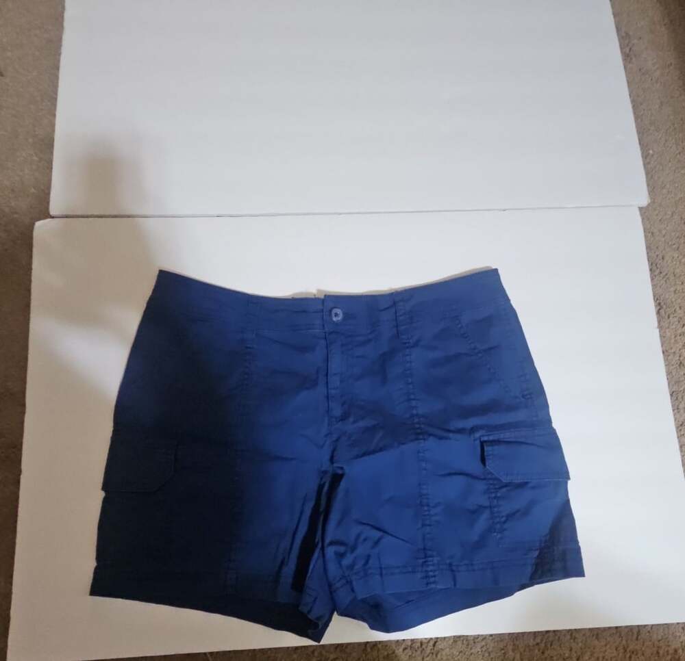St John's Bay Cargo Shorts Size 10 Blue Cotton